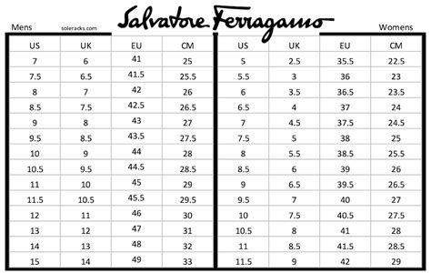 ferragamo size guide.